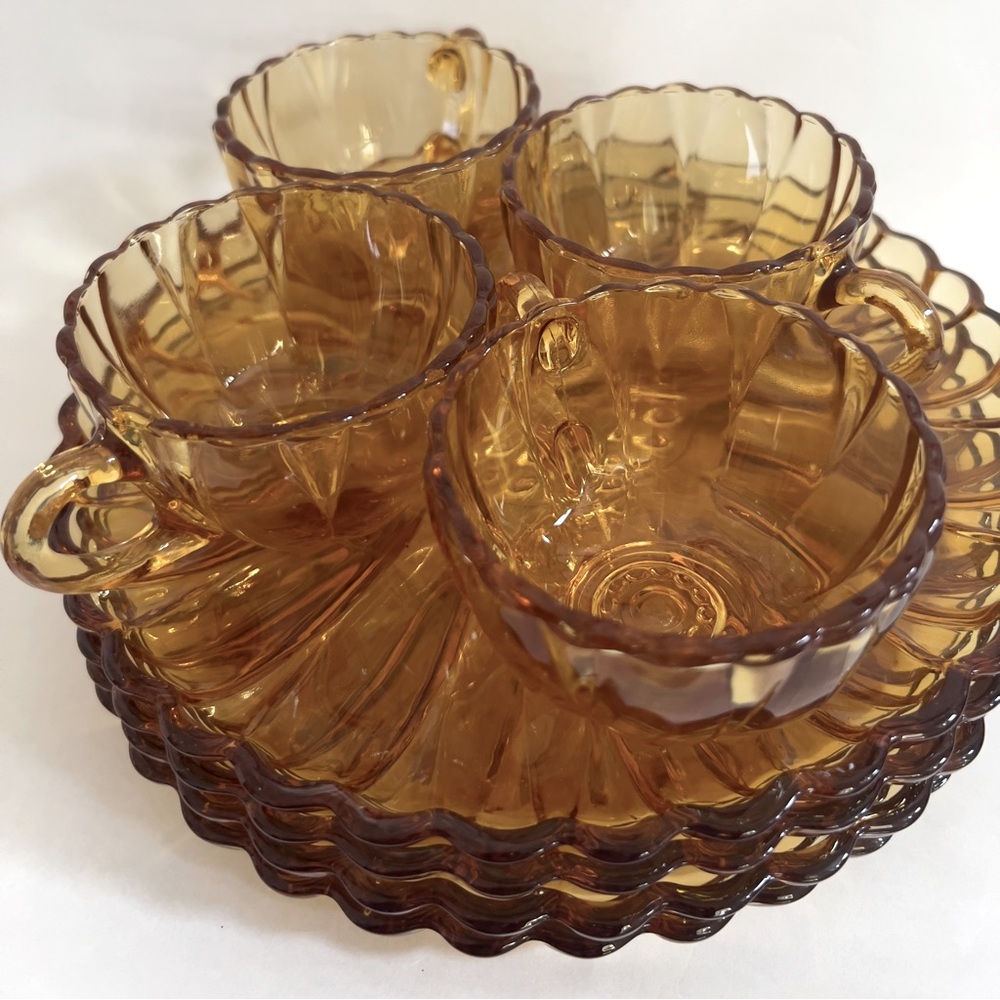 HAZEL-ATLAS Vintage Snack Set NWOT